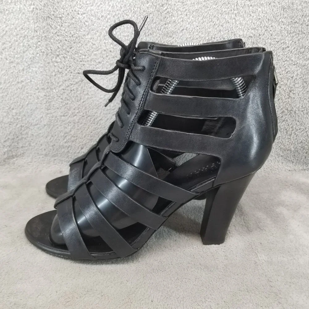 Lauren Ralph Lauren Shoes Womens Size 9B Larisa Black Heel Gladiator Sandals